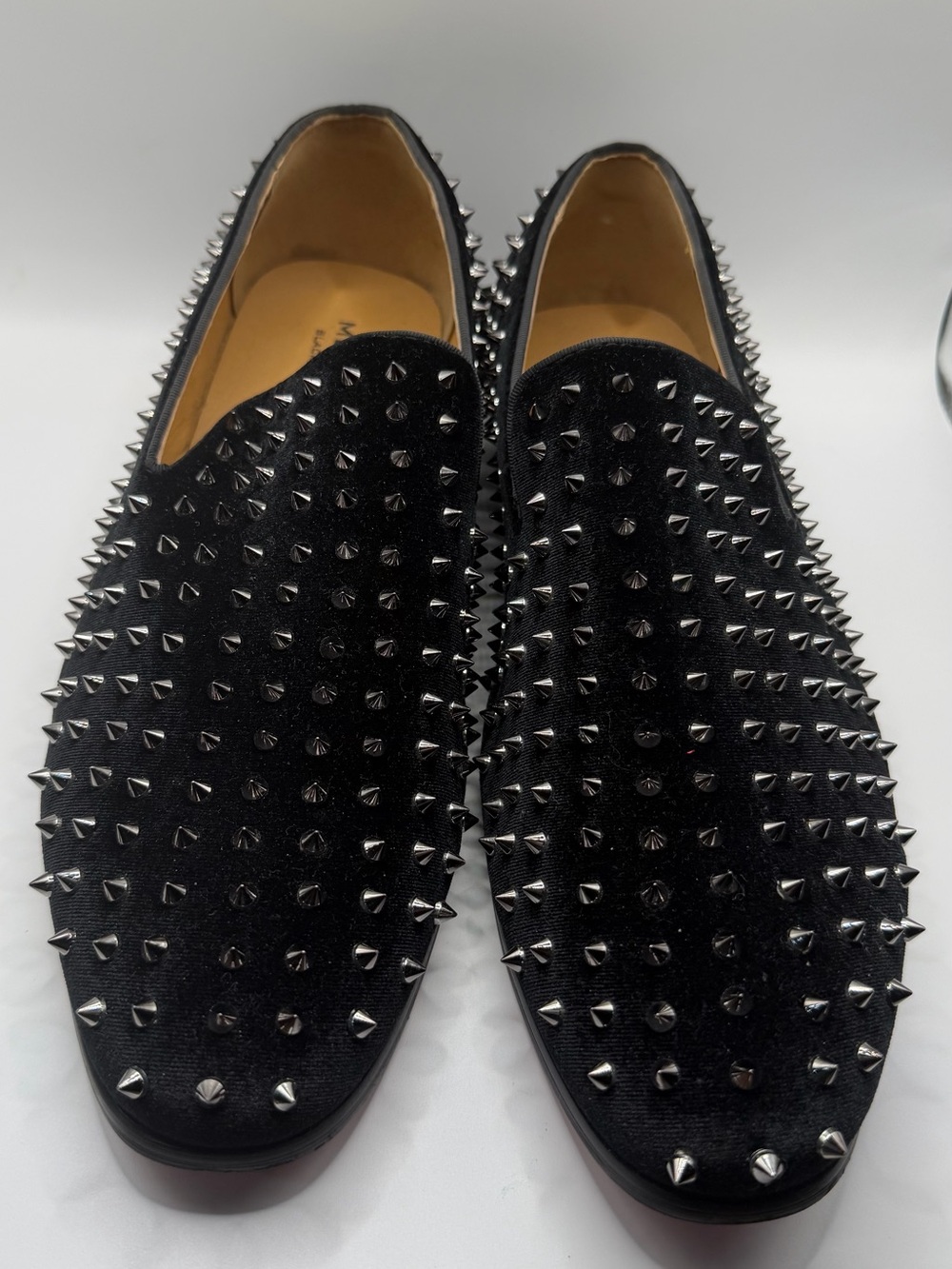Moretti Black Label Studded Slip-On Loafers and with all over spikes